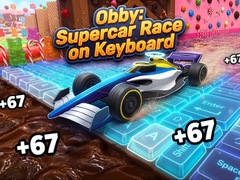 గేమ్ Obby: Supercar Race on Keyboard