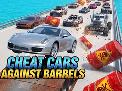 விளையாட்டு Cheat cars against barrels
