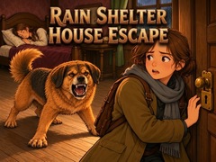 Permainan Rain Shelter House Escape