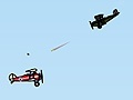 Permainan Biplane Bomber 2. Dogfight involved 
