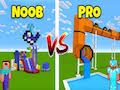 Permainan Noob vs Pro bermain 